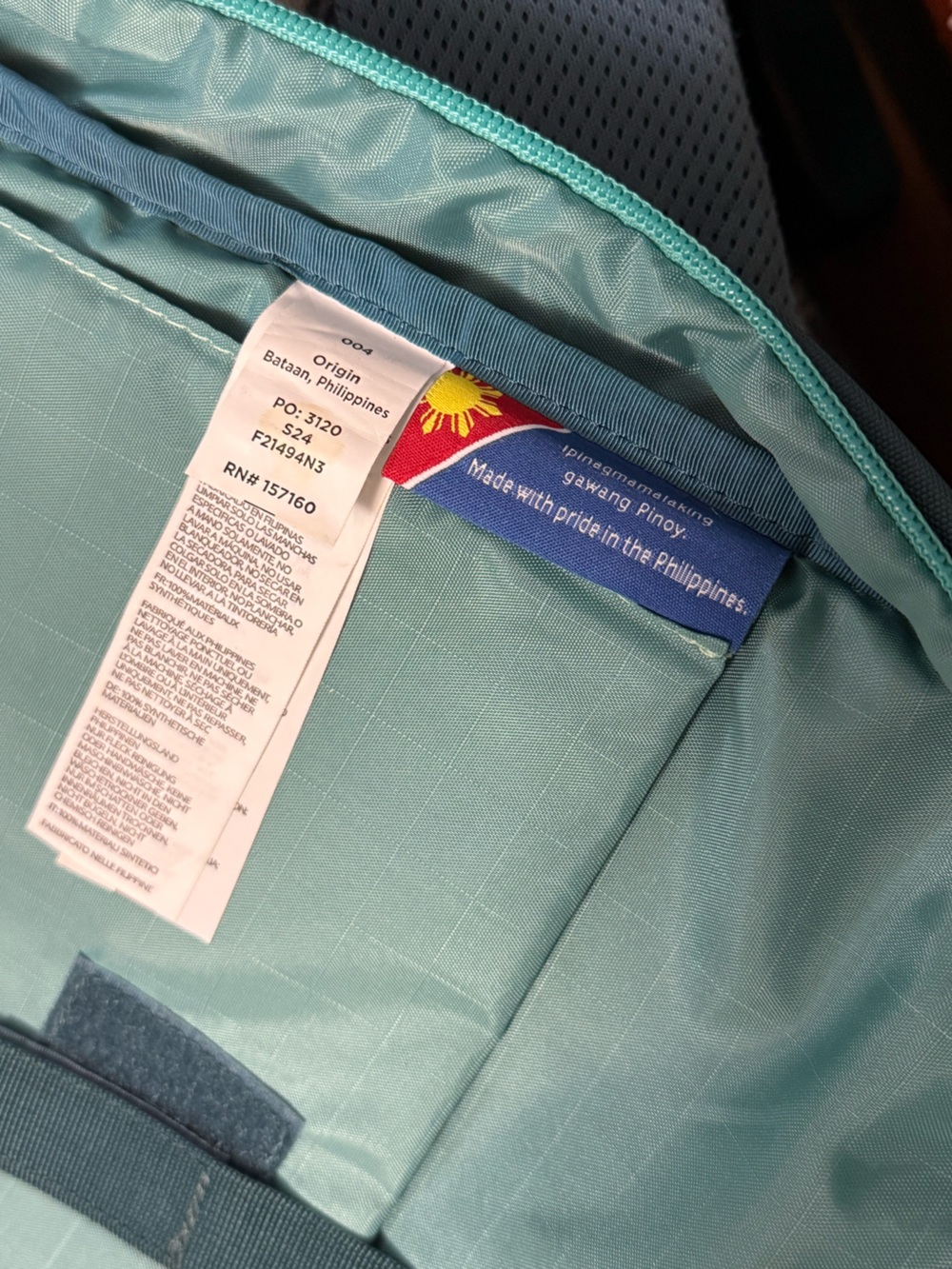 Cotopaxi Chasqui 13L Sling - Cada Día Teal Blue Backpack Messenger Hiking Travel - Picture 5 of 9